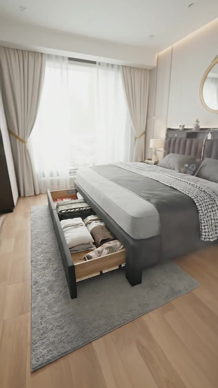 TryLazy Storage Bed Frame
